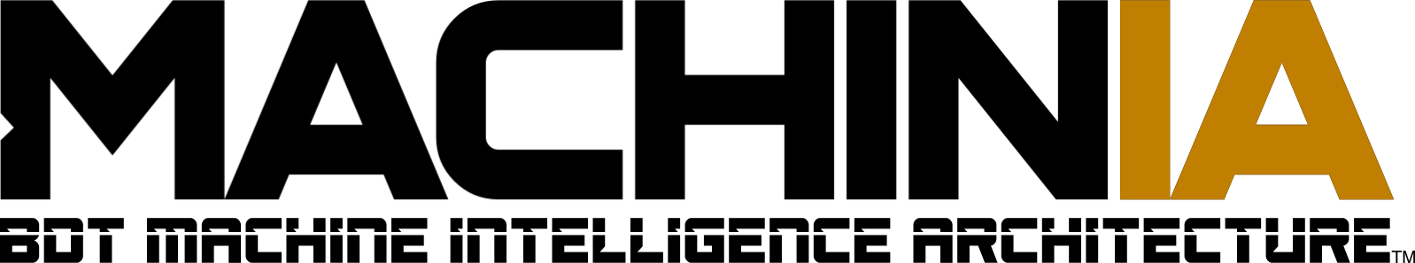 Machinia trademarked horizontal logo lockup